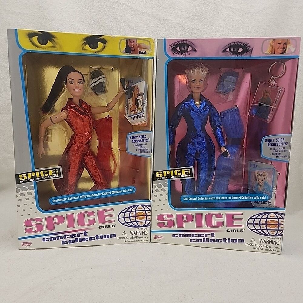 Action Figure SPICE GIRLS Rare Concert Collection DOLL GALOOB 1998 Mel C & Emma